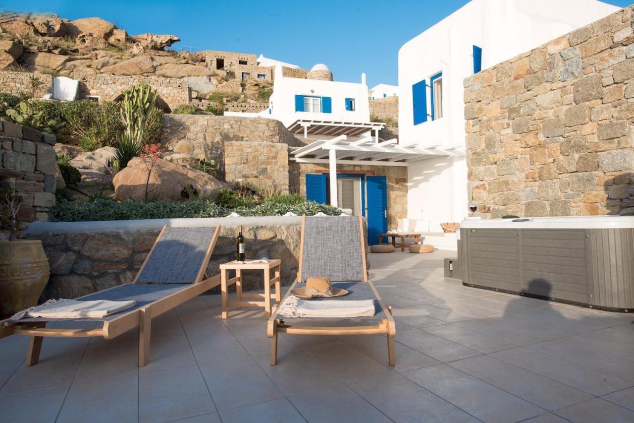 Gorgeous Studio In Cycladic Architecture Overlooking The Aegean Apartment Houlakia  Exterior photo